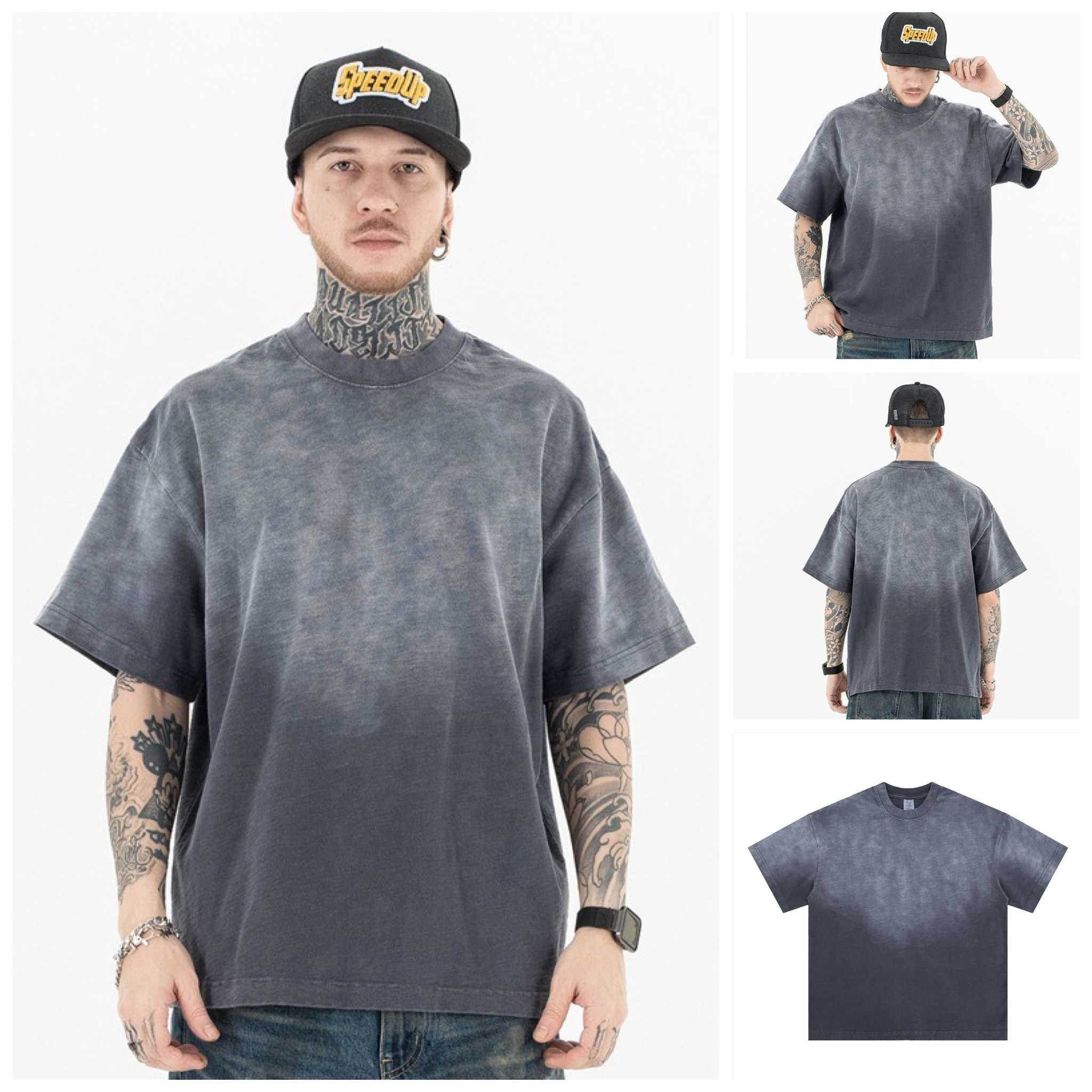 FG®️| ÁO THUN CỔ TRÒN TAY NGẮN DÁNG RỘNG WASH MÀU ĐẸP FG F281