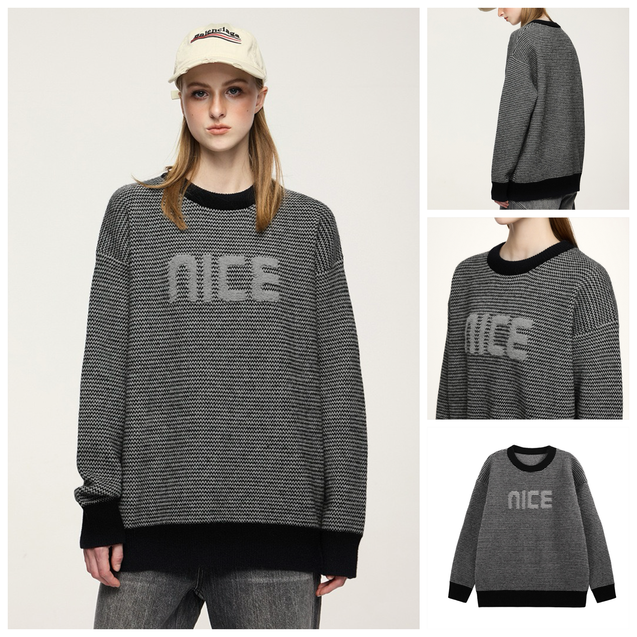 INF®️| ÁO SWEATER LEN JACQUARD NICE UNISEX INF 10203