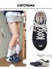 CATSOFA ™️| GIÀY SNEAKER FISHERMAN NAVY LƯỚI THÔ CAO 4.5CM UNISEX CAT&SOFA CS25007