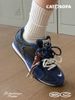 CATSOFA ™️| GIÀY SNEAKER FISHERMAN NAVY LƯỚI THÔ CAO 4.5CM UNISEX CAT&SOFA CS25007