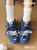 CATSOFA ™️| GIÀY SNEAKER FISHERMAN NAVY LƯỚI THÔ CAO 4.5CM UNISEX CAT&SOFA CS25007