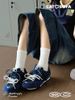 CATSOFA ™️| GIÀY SNEAKER FISHERMAN NAVY LƯỚI THÔ CAO 4.5CM UNISEX CAT&SOFA CS25007