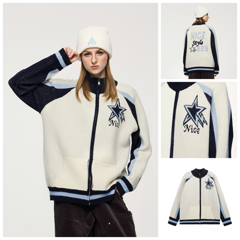 INF®️| ÁO SWEATER LEN CỔ CAO MÀU TƯƠNG PHẢN UNISEX INF 10204