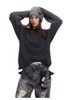 MADEEXTREME®️| ÁO LEN HỌA TIẾT LÔNG CHỒN CÀI HẠT NHỆN GIẢ UNISEX MADE GM2419