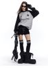 MADEEXTREME®️| ÁO LEN OVERSIZE TAY ÁO RAGLAN CỔ TRÒN THÊU LOGO UNISEX MADE GM2413