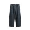 INF®️| QUẦN JEANS ỐNG RỘNG ĐÃ GIẶT MÀU NGUYÊN BẢN CÁ TÍNH INF 12464