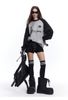 MADEEXTREME®️| ÁO LEN OVERSIZE TAY ÁO RAGLAN CỔ TRÒN THÊU LOGO UNISEX MADE GM2413