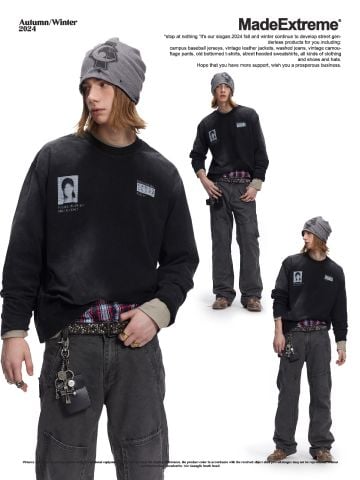 MADEEXTREME®️| ÁO THUN DÀI TAY WASH CAO CẤP  UNISEX MADE C24004