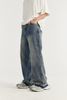 INF®️| QUẦN JEANS ỐNG RỘNG ĐÃ GIẶT VIỀN THÔ INF 12458