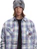 MADEEXTREME®️| ÁO SƠ MI DÀI TAY HỌA TIẾT KẺ SỌC REN CHẮP VÁ CÚC ÁO PHÁ HỦY UNISEX MADE 241156
