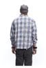MADEEXTREME®️| ÁO SƠ MI DÀI TAY HỌA TIẾT KẺ SỌC REN CHẮP VÁ CÚC ÁO PHÁ HỦY UNISEX MADE 241156
