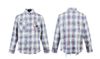 MADEEXTREME®️| ÁO SƠ MI DÀI TAY HỌA TIẾT KẺ SỌC REN CHẮP VÁ CÚC ÁO PHÁ HỦY UNISEX MADE 241156