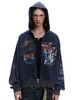 MADEEXTREME®️| ÁO KHOÁC HOODIE WASH IN HÌNH MŨ TRÙM KHÓA KÉO UNISEX MADE 2401