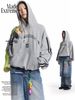 MADE®️| ÁO KHOÁC HOODIE MÓC CHỮ RETRO DÁNG RỘNG  UNISEX MADE 240519