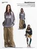 MADE®️| ÁO THUN DÀI TAY RETRO IN LƯỚI THOÁNG KHÍ NỐI DÂY RÚT DÀI IN CHỮ 444 UNISEX MADE HC02