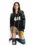 MADE®️| ÁO THUN DÀI TAY RETRO IN LƯỚI THOÁNG KHÍ NỐI DÂY RÚT DÀI IN CHỮ 444 UNISEX MADE HC02