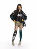 MADE®️| ÁO THUN DÀI TAY RETRO IN LƯỚI THOÁNG KHÍ NỐI DÂY RÚT DÀI IN CHỮ 444 UNISEX MADE HC02