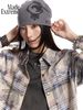 MADE®️| ÁO SƠ MI DÀI TAY KẺ SỌC THÊU CHỮ STREET UNISEX MADE 241083