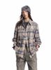 MADE®️| ÁO SƠ MI DÀI TAY KẺ SỌC THÊU CHỮ STREET UNISEX MADE 241083