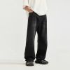 INF®️| QUẦN JEANS ỐNG RỘNG WASH CẮT CỔ ĐIỂN INF 12471