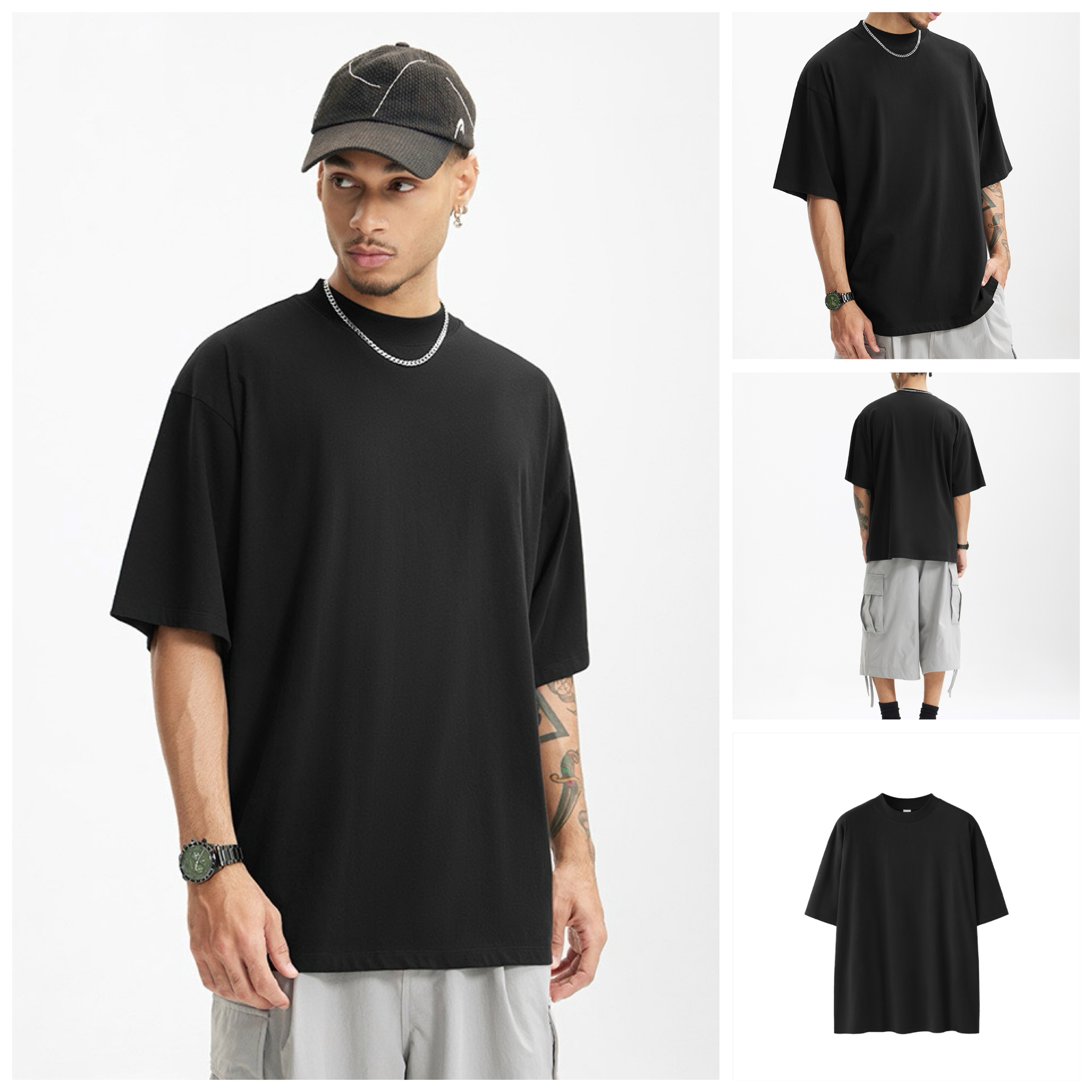 INF®️| ÁO THUN CỔ TRÒN NGẮN TAY DÁNG RỘNG BASIC INF 8039