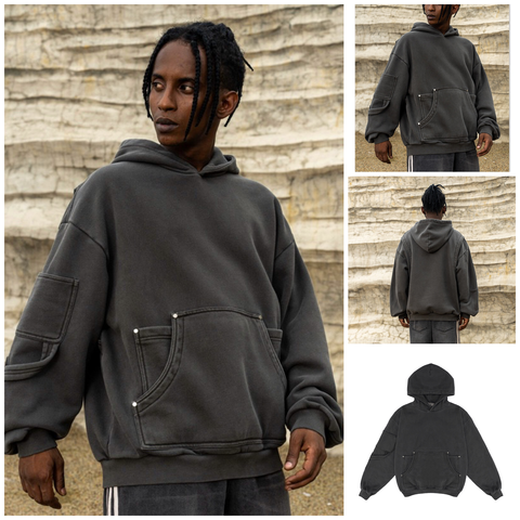 FG ™️| ÁO HOODIE OVERSIZE TRÙM ĐẦU CAO CẤP FG K201