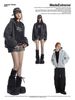 MADEEXTREME®️| ÁO KHOÁC NỈ BOXY TRÙM ĐẦU TRƠN MÀU TAY DÀI UNISEX MADE 241084
