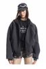 MADEEXTREME®️| ÁO KHOÁC NỈ BOXY TRÙM ĐẦU TRƠN MÀU TAY DÀI UNISEX MADE 241084