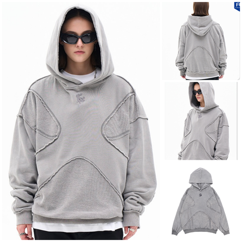 FG ™️| ÁO HOODIE OVERSIZE TRÙM ĐẦU WASH BASIC CAO CẤP FG SW052