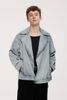 INF®️| ÁO KHOÁC DENIM WASH DÁNG RỘNG  UNISEX INF 5377