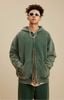 BE ™️| ÁO HOODIE OVERSIZE TRÙM ĐẦU KÉO KHÓA WASH TRƠN BE W0161