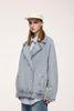INF®️| ÁO KHOÁC DENIM WASH DÁNG RỘNG  UNISEX INF 5377