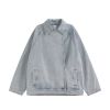 INF®️| ÁO KHOÁC DENIM WASH DÁNG RỘNG  UNISEX INF 5377