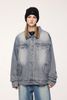 INF®️| ÁO KHOÁC DENIM WASH RETRO THIẾT KẾ ĐINH TÁN UNISEX INF 5379