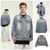 INF®️| ÁO KHOÁC DENIM WASH RETRO THIẾT KẾ ĐINH TÁN UNISEX INF 5379