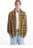 MADE®️| ÁO SƠ MI DÀI TAY KẺ SỌC DÂY KÉO NÚT CỔ ĐỨNG UNISEX MADE 240520