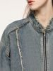 INF®️| ÁO KHOÁC DENIM WASH NGẮN PHONG CÁCH XE MÔ TÔ UNISEX INF 5373