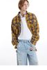 MADE®️| ÁO SƠ MI DÀI TAY KẺ SỌC DÂY KÉO NÚT CỔ ĐỨNG UNISEX MADE 240520