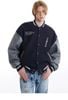 MADE®️| ÁO KHOÁC BÓNG CHÀY THÊU CHỮ TAY ÁO PU UNISEX MADE 240503-1