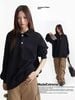 MADE®️| ÁO THUN DÀI TAY POLO 2 NÚT HỌA TIẾT CỔ LÔNG KHÂU RETRO UNISEX MADE 241142