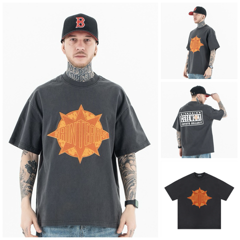 FG®️| ÁO THUN CỔ TRÒN TAY NGẮN DÁNG RỘNG IN HÌNH GRAFFITI FG F271