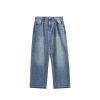 INF®️| QUẦN JEANS ỐNG RỘNG WASH THÔ VIỀN CÁ TÍNH INF 12463