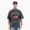 FG®️| ÁO THUN CỔ TRÒN TAY NGẮN DÁNG RỘNG IN HÌNH GRAFFITI FG F259