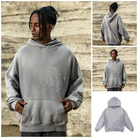 FG ™️| ÁO HOODIE OVERSIZE TRÙM ĐẦU WASH BASIC CAO CẤP FG SW061