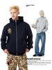 MADEEXTREME®️| ÁO KHOÁC THÊU HUY HIỆU KHÓA KÉO MŨ TRÙM NỈ UNISEX MADE 241165