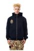 MADEEXTREME®️| ÁO KHOÁC THÊU HUY HIỆU KHÓA KÉO MŨ TRÙM NỈ UNISEX MADE 241165