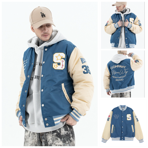 FG ™️| ÁO KHOÁC BOMBER OVERSIZE COTTON THÊU CAO CẤP SW259