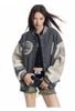 MADE®️| ÁO KHOÁC BÓNG CHÀY TAY DA PU THÊU CHỮ UNISEX MADE 240503-2