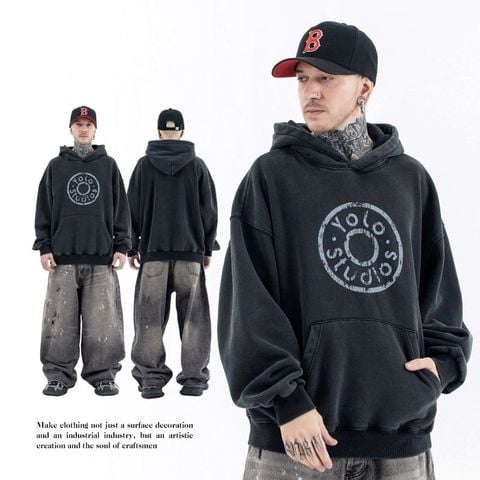 FG®️| ÁO KHOÁC HOODIE IN HÌNH RETRO UNISEX FG F204