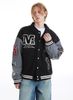 MADE®️| ÁO KHOÁC BÓNG CHÀY TAY DA PU THÊU CHỮ UNISEX MADE 240503